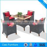 Modern Outdoor Furniture Rattan Dining Set Resturant Furniture For Sell thumbnail-1