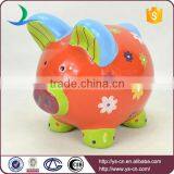 2015 Popular Unique Ceramic Red Piggy Coin Bank for Baby thumbnail-1