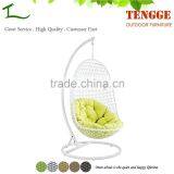 TG15-0138 Beautiful Weaving White Rattan Indoor Wicker Hanging Chair thumbnail-1