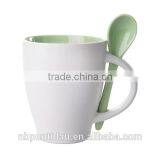 Ceramic Mug With Spoon 300ml thumbnail-6
