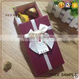 Rectangular Wedding Sweet Box With Decorative Bowknot thumbnail-2