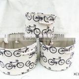 Set of 3 Fashion Cloth Storage Basket With Rope Handle thumbnail-2