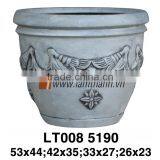 The Old Vietnamese Pottery Company Rustic Outdoor Round Large Pottery thumbnail-1