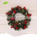 GNW CHWR-1605041 Wholesale Pvc Artificial Christmas Wreath Cheap thumbnail-1
