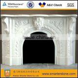 Modern White Fireplace Mantel thumbnail-1