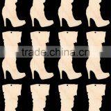 Hot Sell Designer Boot Shapes 4 Inches Tall With HOLE Natural Craft Wood Cutout Made in China thumbnail-1