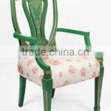 Exquisite Classic Italian Style Royal Blue Office Writing Desk With Golden Trim BF11-08303e thumbnail-6