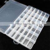 36 Compartments Clear PP Plastic DIY Tool Organizer Storage Box With Adjustable Dividers thumbnail-4