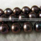9-10 mm Brown Freshwater Pearl Strand thumbnail-2