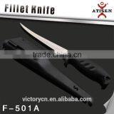 6 Inch Fillet Knife F-501A,stainless Steel Fishing Tackle With Knife Cover and Sharpener thumbnail-3