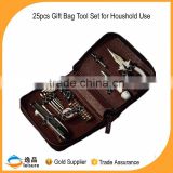 china wholesale tools 25 pcs gift tool set in handbag