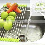 Wholesale Stainless Steel Kitchen Storage Rack Foldable Draining Rack thumbnail-1