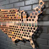 Hot Selling Beer Cap Maps Bottle Beer Soda Pop Wood Cap Organizer thumbnail-4