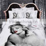100% COTTON 3d Marilyn Monroe Bedding Sets Duvet Cover Sets Bed Linens thumbnail-1
