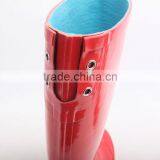 Over the Knee Back Lace-up Red Rubber Rain Boots for Women thumbnail-5