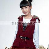 Crochet Vests for Children,winter Vest Blue Red,fur Vest for Children thumbnail-1