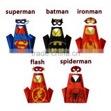 2017 Cheapest children cape Dress Up Costumes - 4 Satin Capes and 4 Felt Masks Superhero cape