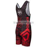 Adult and Children Professionale Sublimation Wrestling Singlets Plus Size thumbnail-2