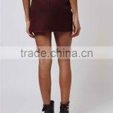 Popular 2016 Angled Wrap Airtex Mini Skirt Wine Elegant Skirts Curly Willow Table Skirts thumbnail-5
