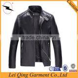 Latest Fashion Design Black Leather Men Winter Coat Fur Clothing Men Coat thumbnail-1