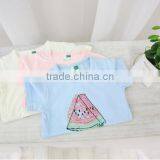 Wholesale Children T-shirt Sweet Color Cartoon Watermelon Printed T-shirt for Kids Round Neck Girls T-shirt thumbnail-3