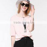 2016 New Fashion Half Sleeve Casual Women T-shirt Wholesale thumbnail-1