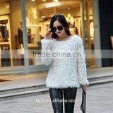 2015 Plus Size Faux Fur Coat Women Fashion Slim Fur Leather Grass Long-Sleeved Sheep Wool Coat Female Casual Out Wear thumbnail-4