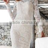 Runwaylover EY2192D Ladies Off-Shoulder Sexy Lace Bandage Dress thumbnail-4