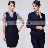 Fashion Airline Pilot Stewardess Uniform/ Female Aerial Work Clothes Air Stewardess Uniform thumbnail-2