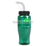 USA Made 27 oz Transparent Sports Bottle With Straw Lid - BPA/BPS-free, FDA Compliant and Comes With Your Logo thumbnail-2