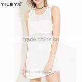 New Design Women Cotton Lace Perspective Sleeveless Casual Dresses Sexy Dress for Ladies thumbnail-2