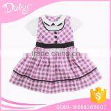 Wholesale 18 Inch Purple Lattice American Reborn Baby Girl Doll Clothes thumbnail-4