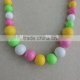 Baby Girl Necklaces Round Pearl Jewelry Colorful Kids Clothing Decor thumbnail-4