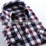 2016 New Long Sleeve Shirt Models European Plaid Man Shirt thumbnail-4