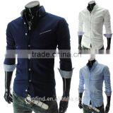 New Style Slim Fit 100% Cotton Plain Fashion t Shirt for Man thumbnail-1