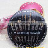 Stainless Steel Assorted Golden Hand Needle in Compact,30 Count thumbnail-2