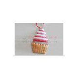 KH D-0048 polymer clay dough Christmas cake for hanging decoration