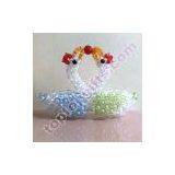 Acrylic 3d Beaded Swan Wedding Animal Figurine Gift thumbnail-3
