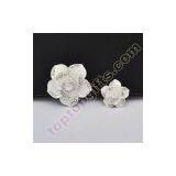 One Pair Flower Rhinestone Cabochon Car Decoration thumbnail-3