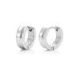 Strong Health Stainless Steel Hoop Earrings With Silver Plating for Women thumbnail-1
