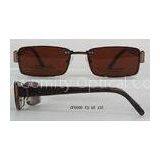 Red / Black Eyeglass Frames With Clip On Sunglasses For Women , Demo Lens Optical Frame