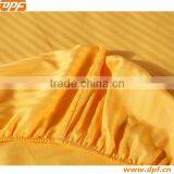 Yellow Fitted Sheet Hotel Linen 100% Cotton Bed Fitted Sheets Satin Fabric thumbnail-1