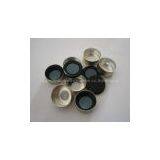 Silver Open-topped Aluminum Cap for Sample Vials 11mm
