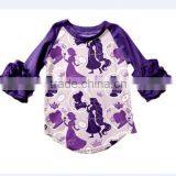 Boutique Girls Raglan T-shirt Print a Dance Princess Let Your Baby Look Princess Wholesale Shirt thumbnail-1