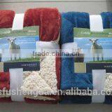 2 Layer Polar Fleece and Sherpa Fleece Blanket/double Layer Blanket/polyester Mink Blanket thumbnail-3
