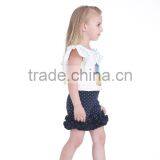 Wholesale Blank Baby Clothes Toddler Summer Pants Girls Icing Ruffle Shorts thumbnail-3