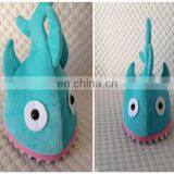 Shark Hat Plush Toy Cap on Head Kids Fun Game Toy thumbnail-1