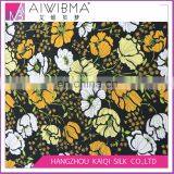 14mm Pure Mulberry Silk Crepe de Chine/silk CDC/silk Crepe Fabric With Floral Print