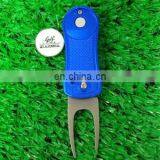 Stock Golf divot tools with custom enamel ball markers wholesale