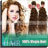 hot heads weaves light brown indian curl hair weave